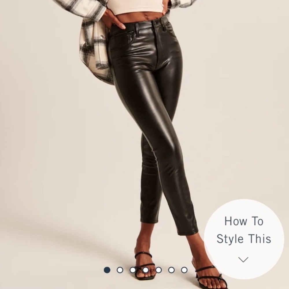 COPY - Abercrombie Vegan Leather Skinny Pant 27r
